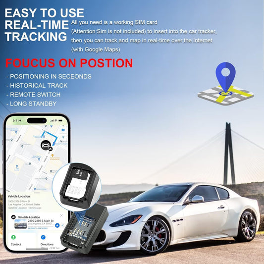GF07 Wireless Mini Magnetic GPS Tracker – Real-Time Car, Bike & Vehicle Tracking Device