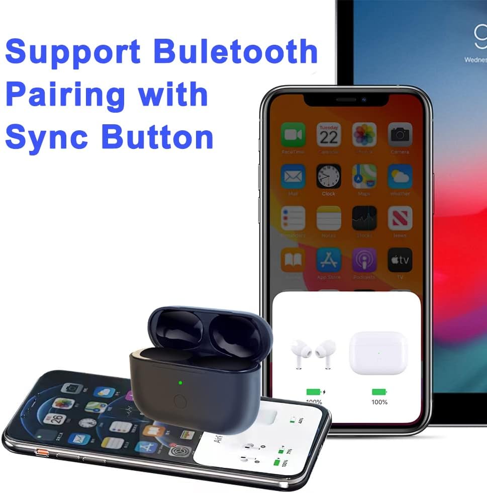 AirPods Pro 2 Noise Cancellation Wireless Earbuds Bluetooth Android iOS Black