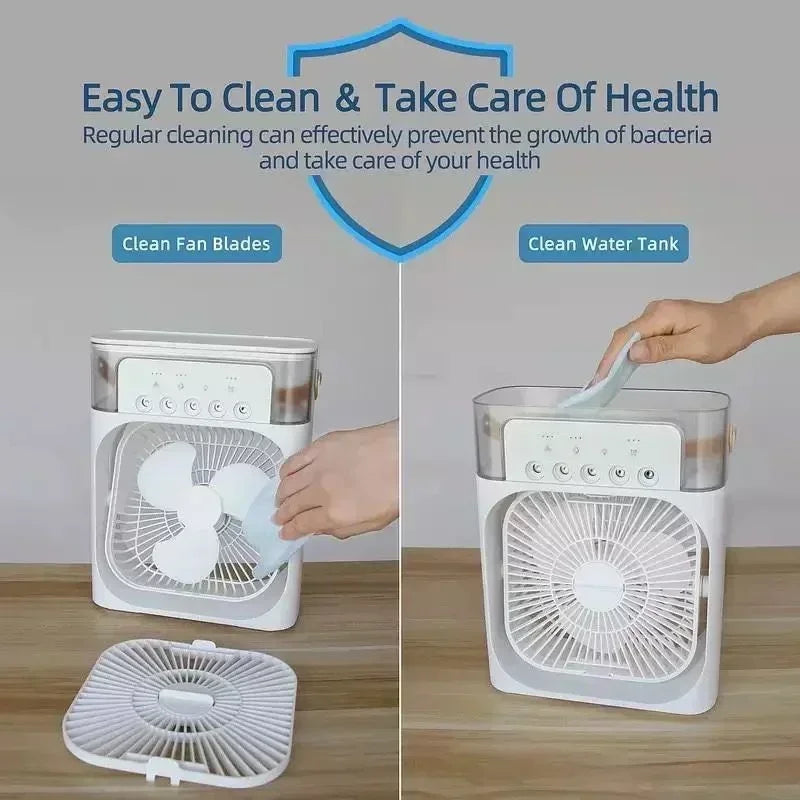 Electric Humidifier Fan – 2-in-1 Hydrating Cooling Station