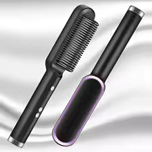 Professional Electric FH909 Hair Brush Straightener | Fast Heating Anti-Frizz Ceramic Brush