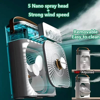 Electric Humidifier Fan – 2-in-1 Hydrating Cooling Station